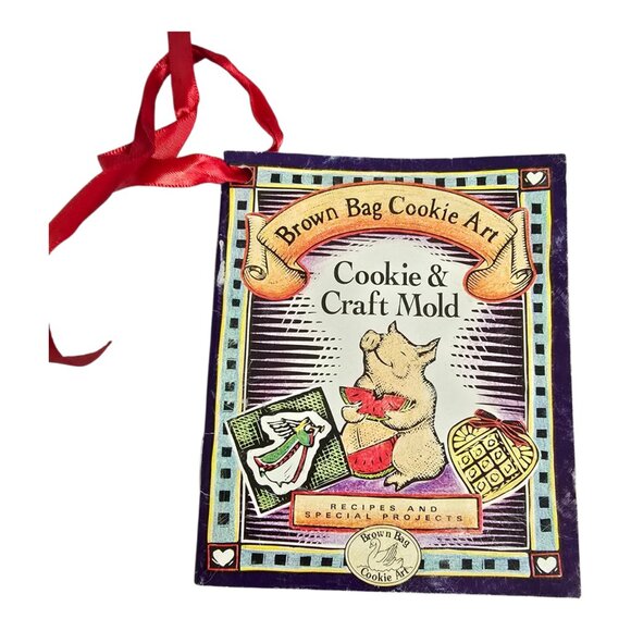 NEW Vintage 1997 Santa's Stocking Cookie Mold by Brown Bag Cookie Art w/ Book - Picture 4 of 5